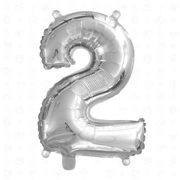 PALLONCINO NUMERO (2) ARGENTO PZ.1