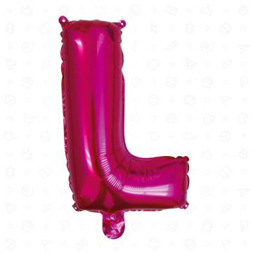 PALLONCINO LETTERA (L) FUCHSIA PZ.1
