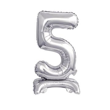 PALLONCINO NUMERO (5) ARGENTO PZ.1