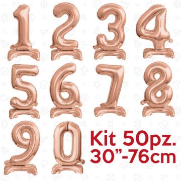 KIT SELF STANDING ROSE GOLD 16" PZ.50