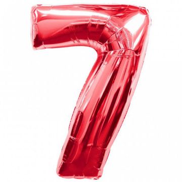 PALLONCINO 7° COMPLEANNO ROSSO PZ.1