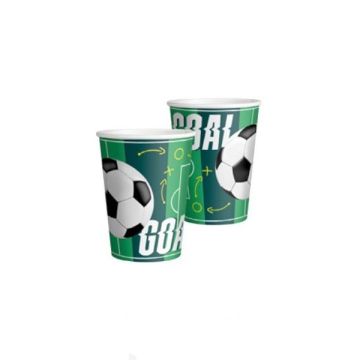 Bicchieri In Carta Calcio Pz.10