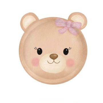 Piatti Orsetto Girl Cm.20 Pz.6