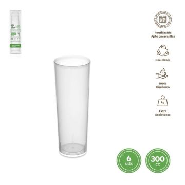 Bicchiere In Plastica Riutilizzabile Pz6