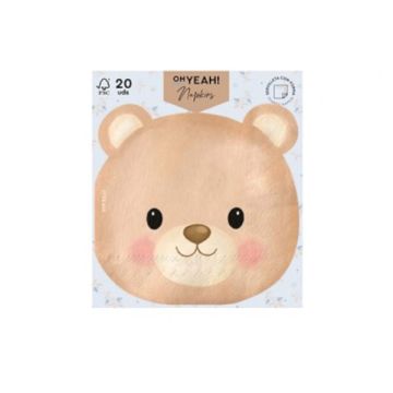 Tovaglioli Orsetto Boy 33x33 Cm Pz.20