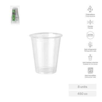Bicchiere Plastica Pp Infrangibile Pz.8