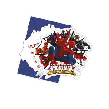 INVITI SPIDERMAN WEB WARRIORS PZ.6