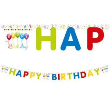 Festone Happy Birthday Streamers Pz.1