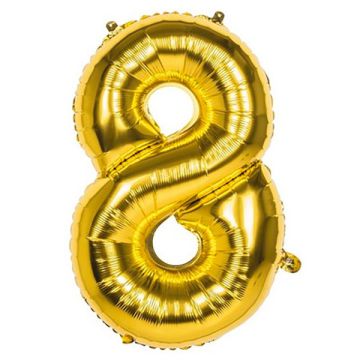Palloncino Oro N.8 Cm.85 Pz.1