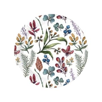 Piatti In Carta Floreali Cm. 23 Pz.8 Piatti In Carta Floreali Cm. 23 Pz.8