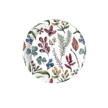 Piatti In Carta Floreali Cm. 20 Pz.8 Piatti In Carta Floreali Cm. 20 Pz.8