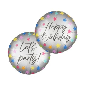 Palloncino Compleanno Doppia Faccia Pz.1