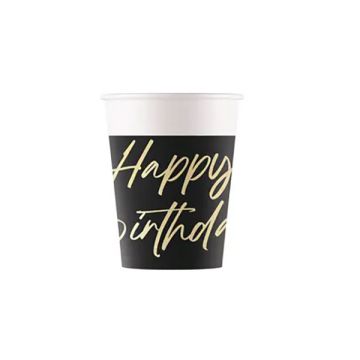 Bicchieri Elegant Hbday Ml.200  Pz.8
