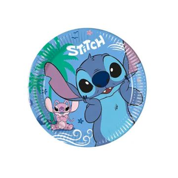 Piattini Stitch & Angel Cm.20 Pz.8