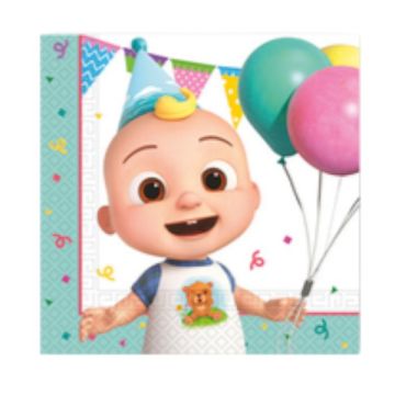 Tovaglioli Cocomelon 33x33 Cm .pz.20