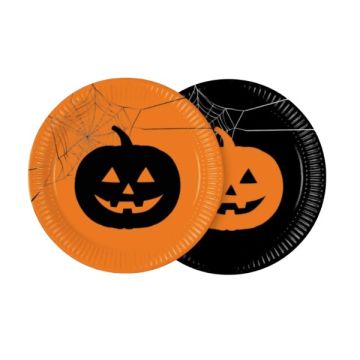 Piatti Halloween Pumpkin Pz.8 Piatti Halloween Pumpkin Pz.8