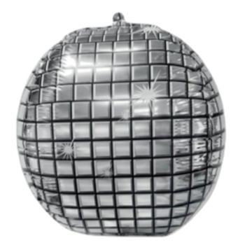 Palloncino Disco Ball 32x36 Cm. Pz.1