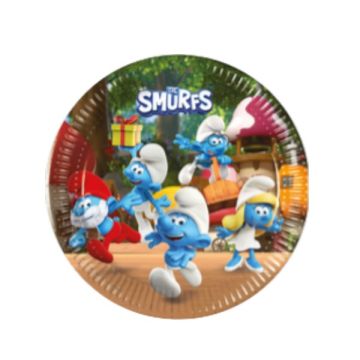 Piatti Puffi Cm. 23 Pz.8