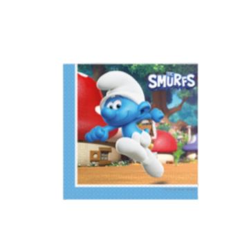 Tovaglioli Puffi 33x33 Cm .pz.20