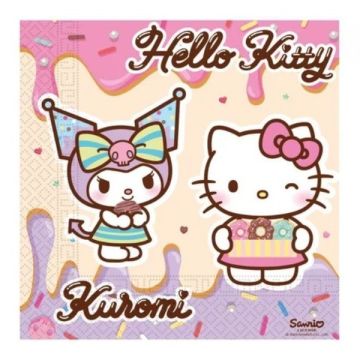 Tovaglioli Hello Kitty & Kuromi Pz.20