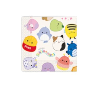 Tovaglioli Squishmallows 33x33 Cm. Pz.20 Tovaglioli Squishmallows 33x33 Cm. Pz.20