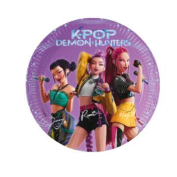 Piatti K-pop Huntrix Cm. 23 Pz.8 Piatti K-pop Huntrix Cm. 23 Pz.8