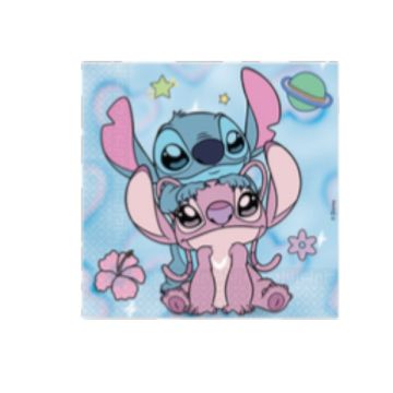 Tovaglioli Angel & Stitch 33x33 Cm.pz.20 Tovaglioli Angel & Stitch 33x33 Cm.pz.20