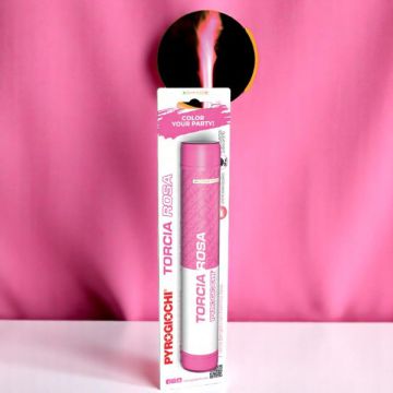 Torcia Bengala Con Fiamma Rosa Pz.1