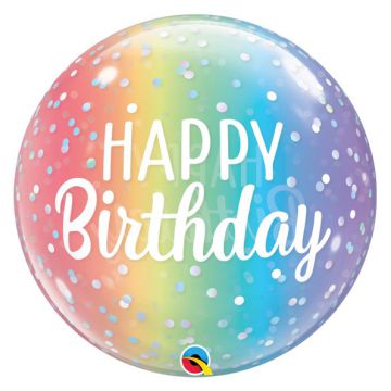 PALLONCINI COMPLEANNO ARCOBALENO PZ.1