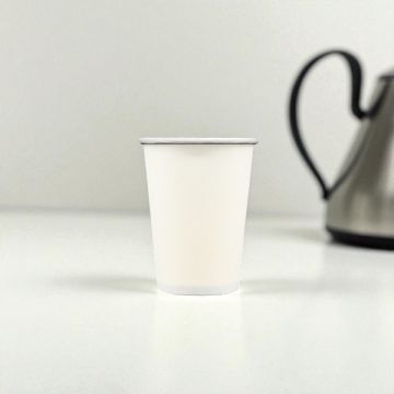 Bicchiere In Carta Bianco Pz.15