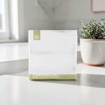 Tovagliolo Cm 33x33 Bianco Pz.40