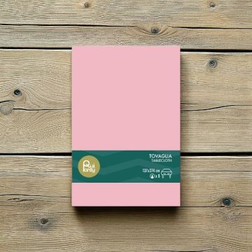 Tovaglia In Plastica Cm 137x274 Rosa