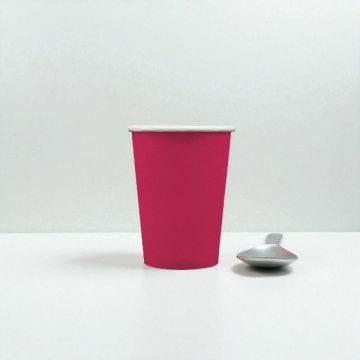 Bicchiere In Carta Magenta Pz.15