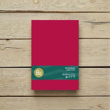Tovaglia In Plastica Cm 137x274 Magenta