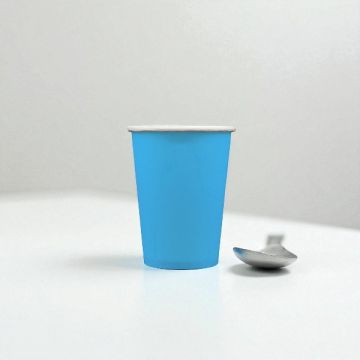 Bicchiere In Carta Blu Elettrico Pz.15