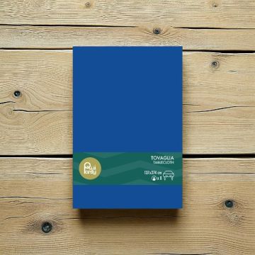 Tovaglia In Plastica Cm 137x274 Blu