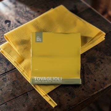 Tovagliolo Cm 33x33 Giallo Mais Pz.40
