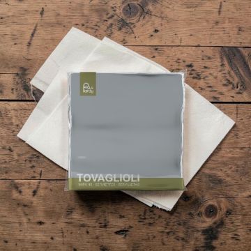 Tovagliolo Cm 33x33 Argento Pz.40