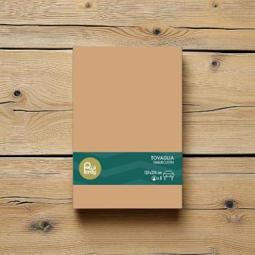 Tovaglia In Plastica Cm 137x274 Moka