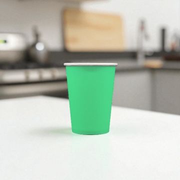 BICCHIERE IN CARTA VERDE PZ.15