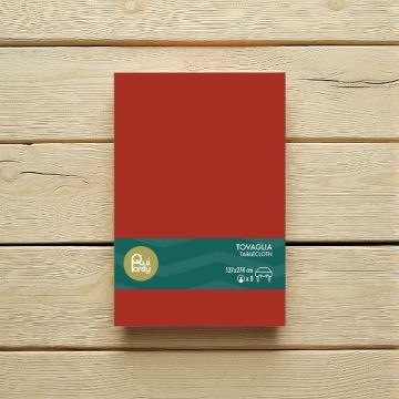 TOVAGLIA IN PLASTICA CM 137X274 MATTONE