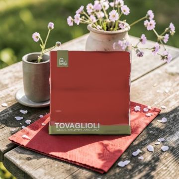 Tovagliolo Cm 33x33 Mattone Pz.40