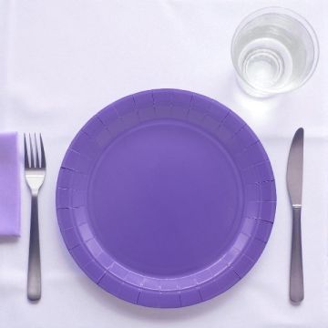 PIATTO IN CARTA CM 24 VIOLA PZ.15