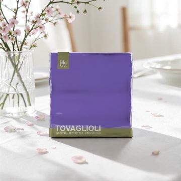 Tovagliolo Cm 33x33 Viola Pz.40