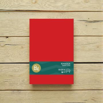 TOVAGLIA IN PLASTICA CM137X274 ROSSA