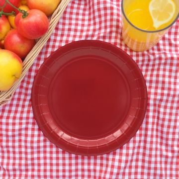 PIATTO IN CARTA CM 18 BORDEAUX PZ.15