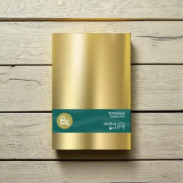TOVAGLIA IN PLASTICA CM137X274 ORO METAL