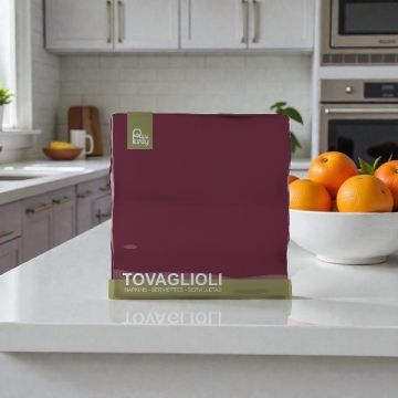 Tovagliolo Cm 33x33 Borgogna Pz.40