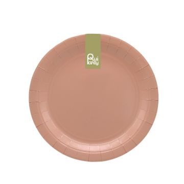 Piatto In Carta Cm 18 Terracotta Pz.15