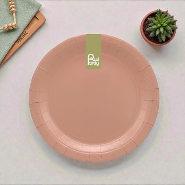 Piatto In Carta Cm 18 Terracotta Pz.15